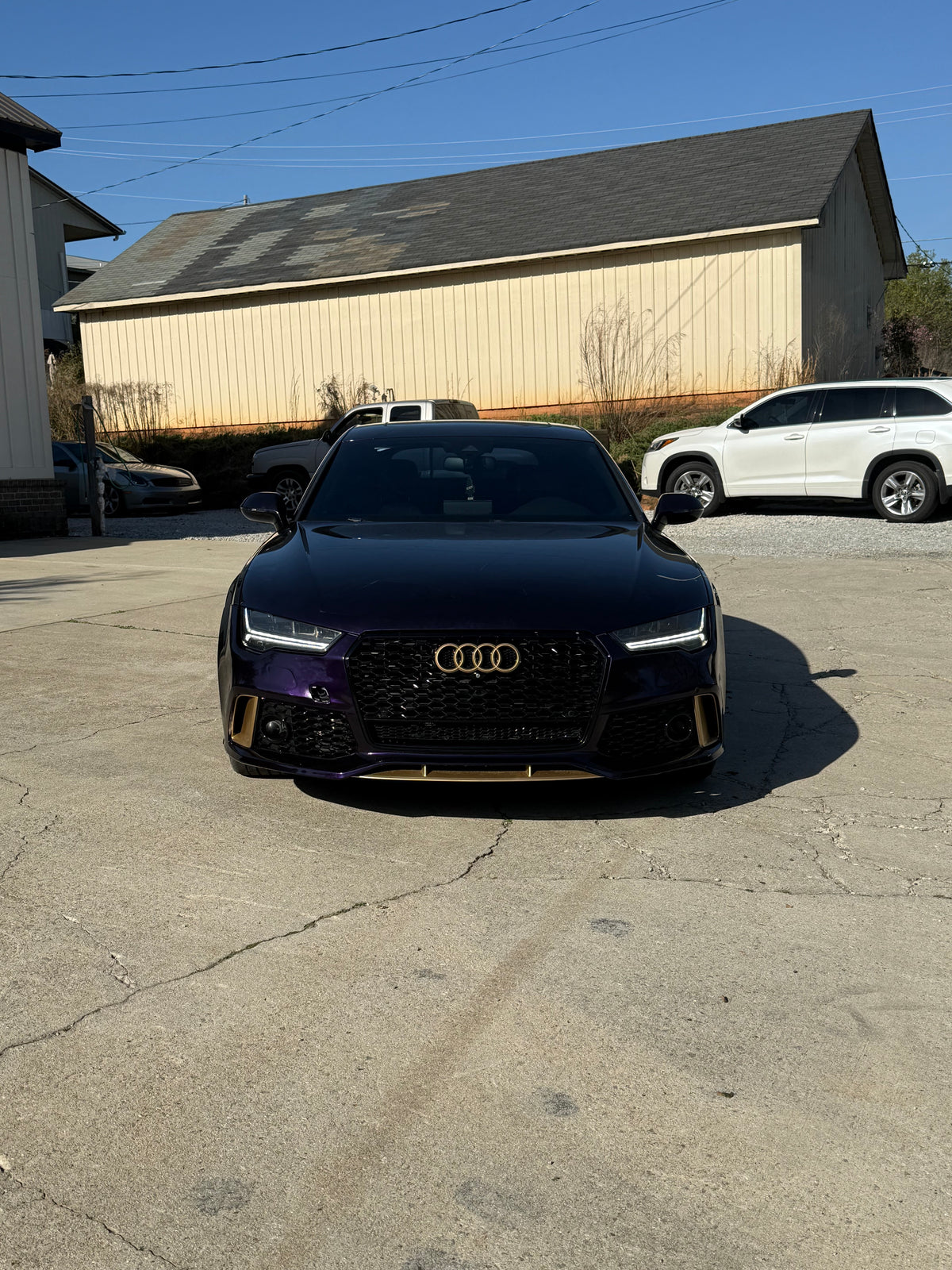Metallic midnight purple