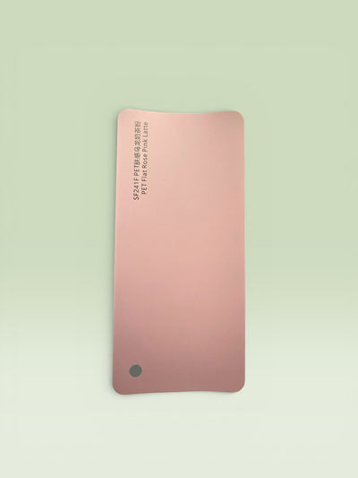 Flat rose pink latte