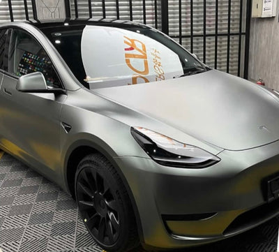 Matte flip gray to green