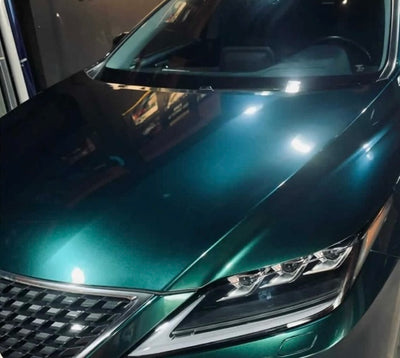 Metallic night green