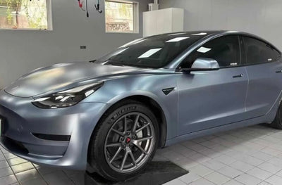 Satin Metallic storm Blue