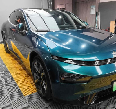 Satin Metallic Glossy royal green