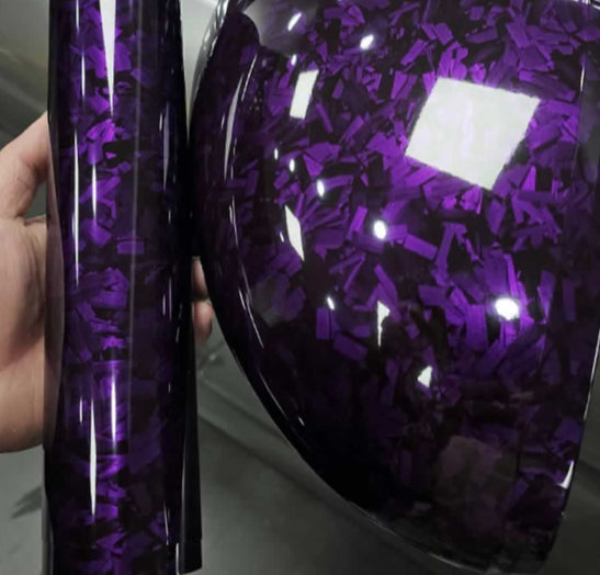 Gloss forged carbon fiber purple (Calendar Film)