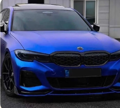 Metallic chrome king blue