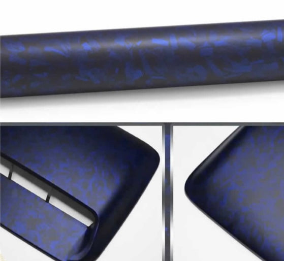 Matte forged carbon dark blue (Calendar Film)