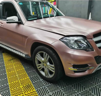 Satin Metallic rose gold