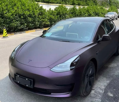 Matte flip black to purple