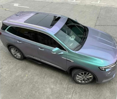 Indigo blue flip purple green