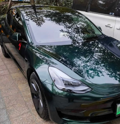 Satin Metallic Glossy blackish green