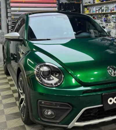 Liquid metal agate green