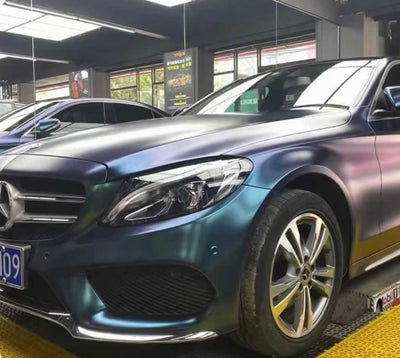 Matte chameleon green blue