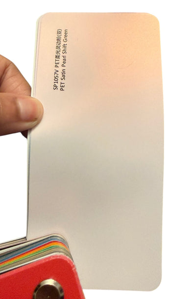 Satin pearl shift green