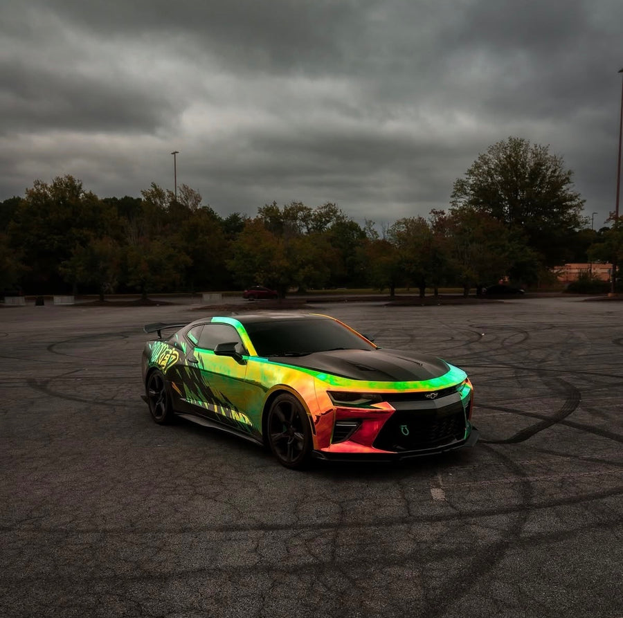 Holographic chrome green (Calendar Film)