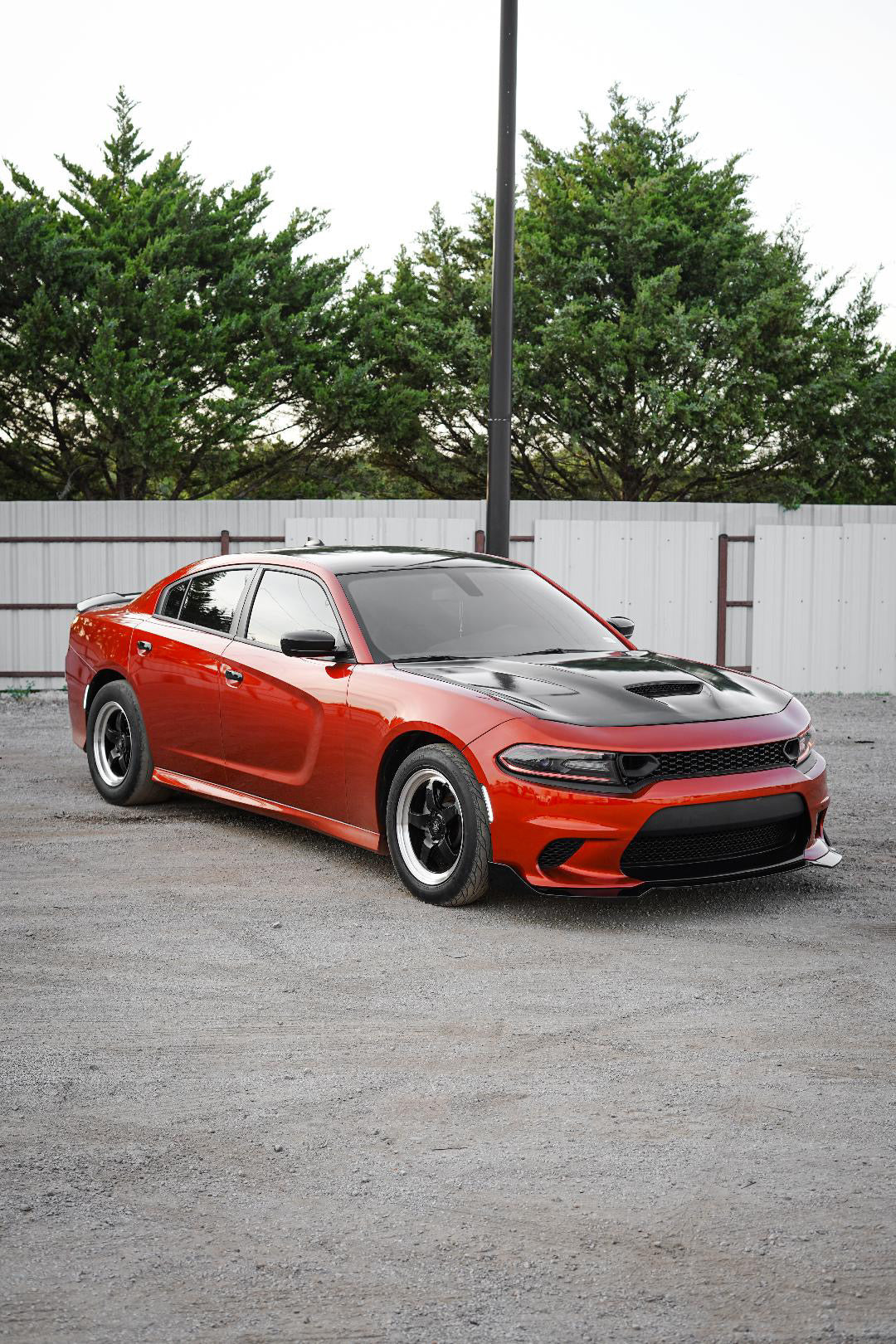Liquid metal volcano orange