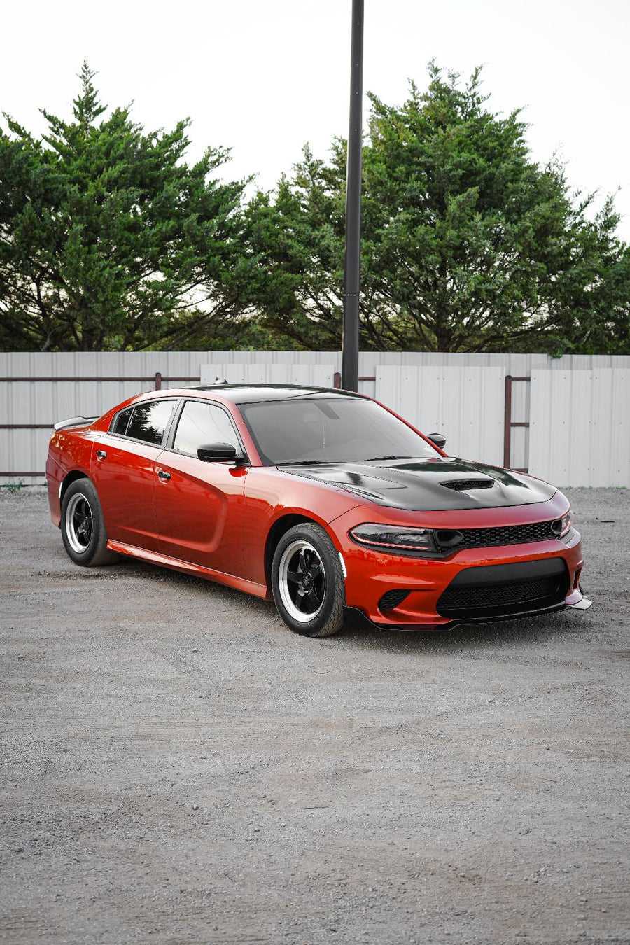 Liquid metal volcano orange
