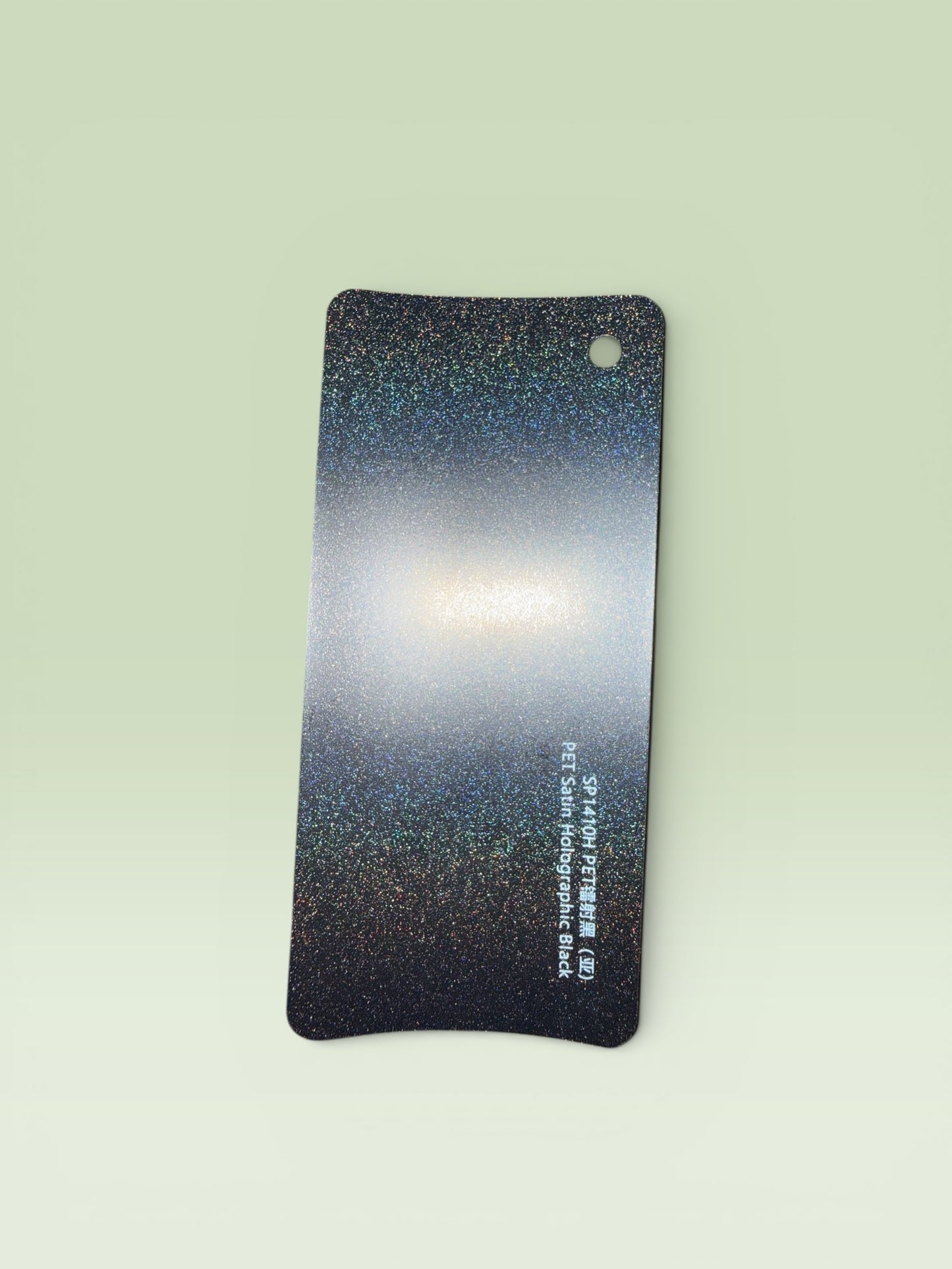 Satin Holographic Metallic Black