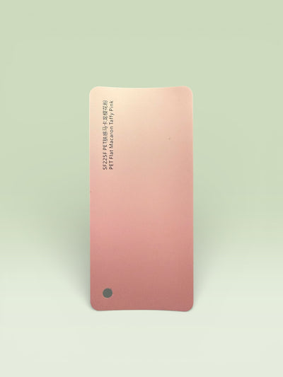 Flat macaron taffy pink