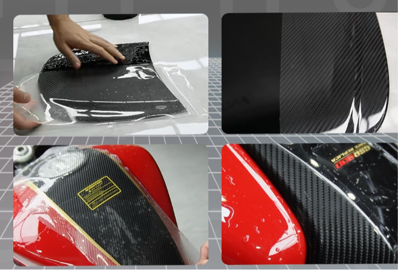 Transparent carbon fiber PPF