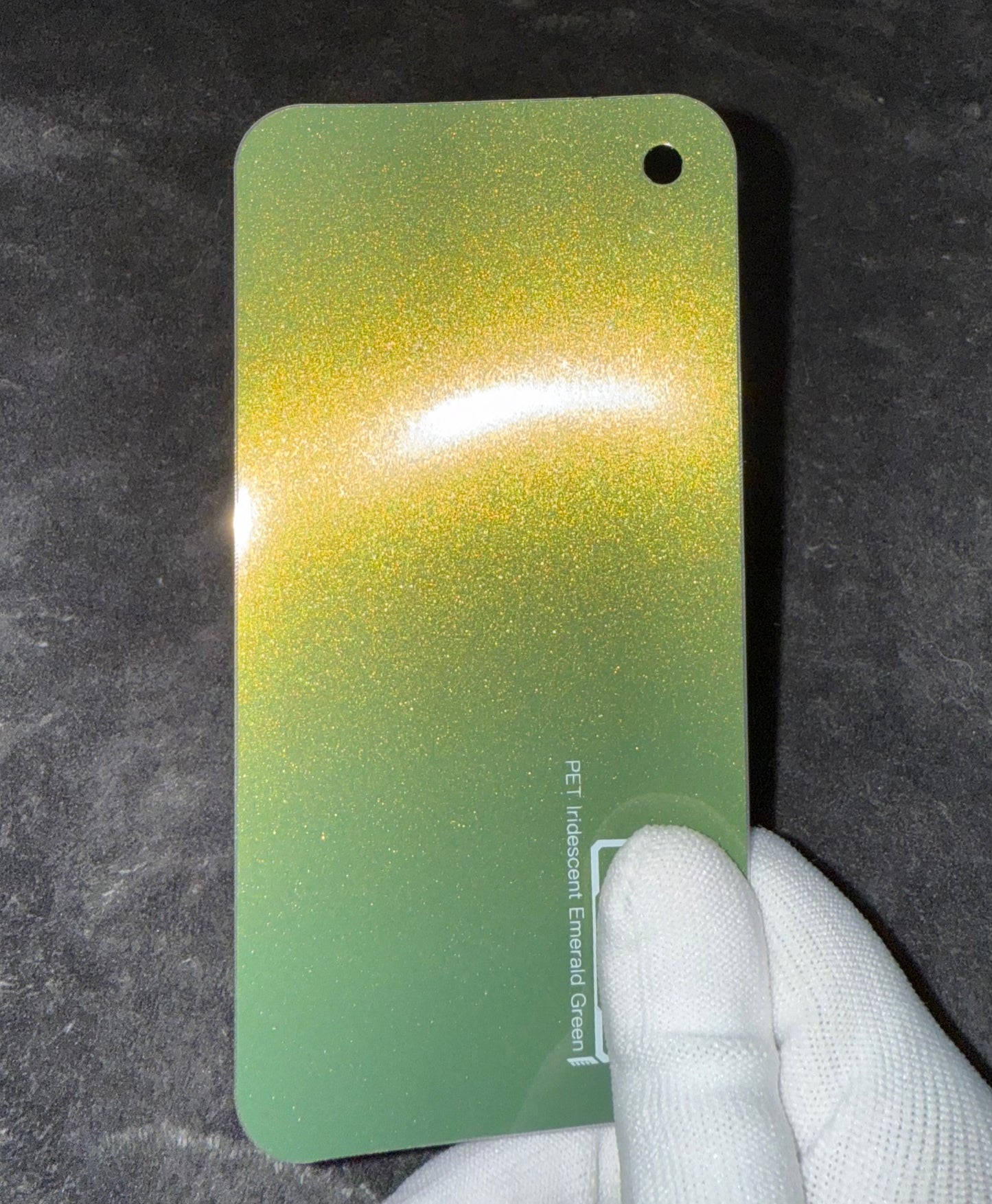 Iridescent Emerald Green