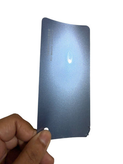 Metallic grey purple