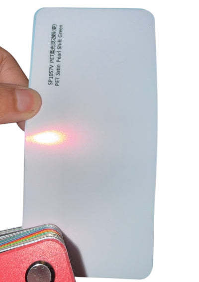 Satin pearl shift green