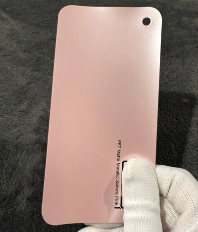 Satin Metallic Sakura Pink