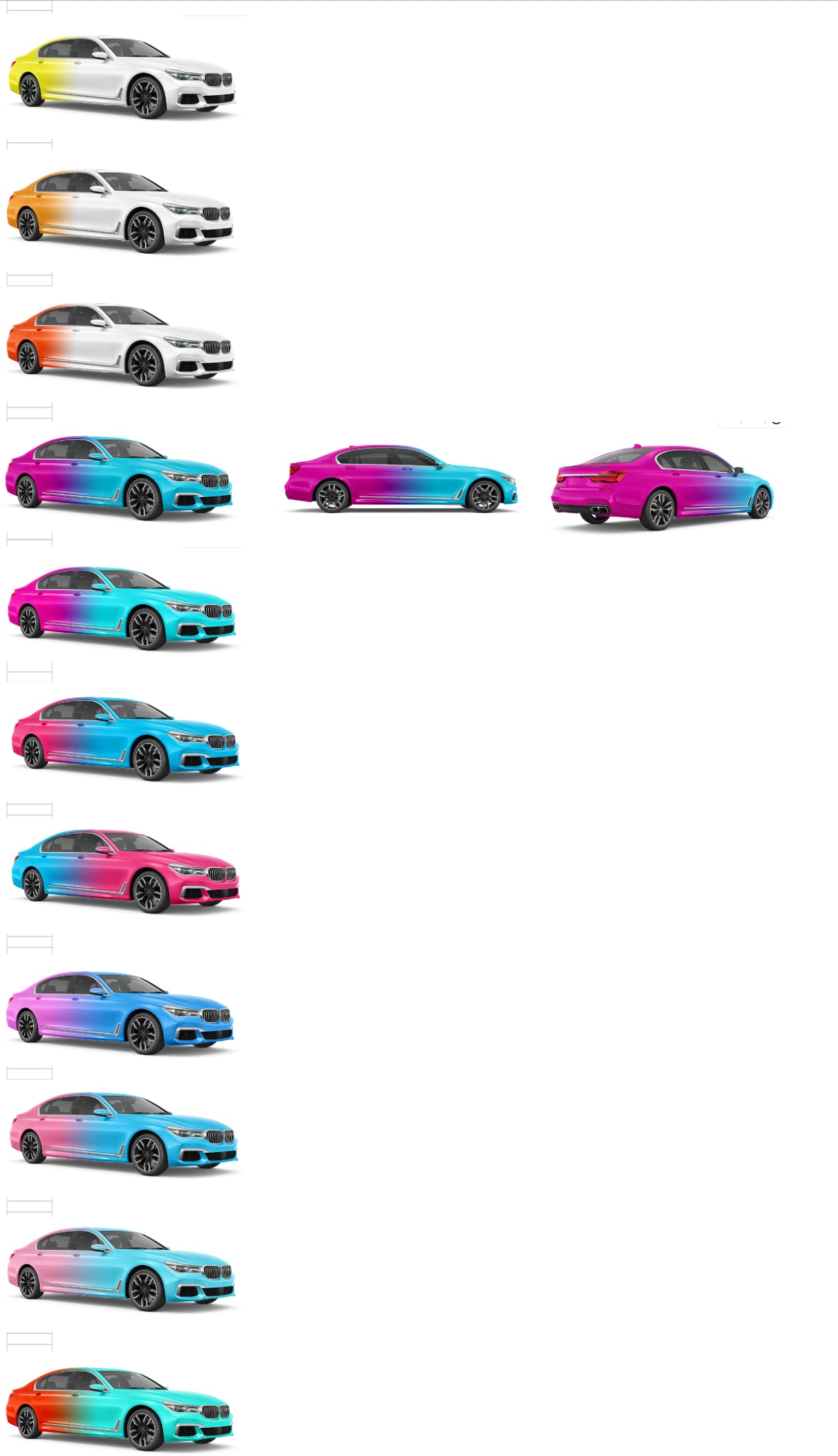 Faded wraps