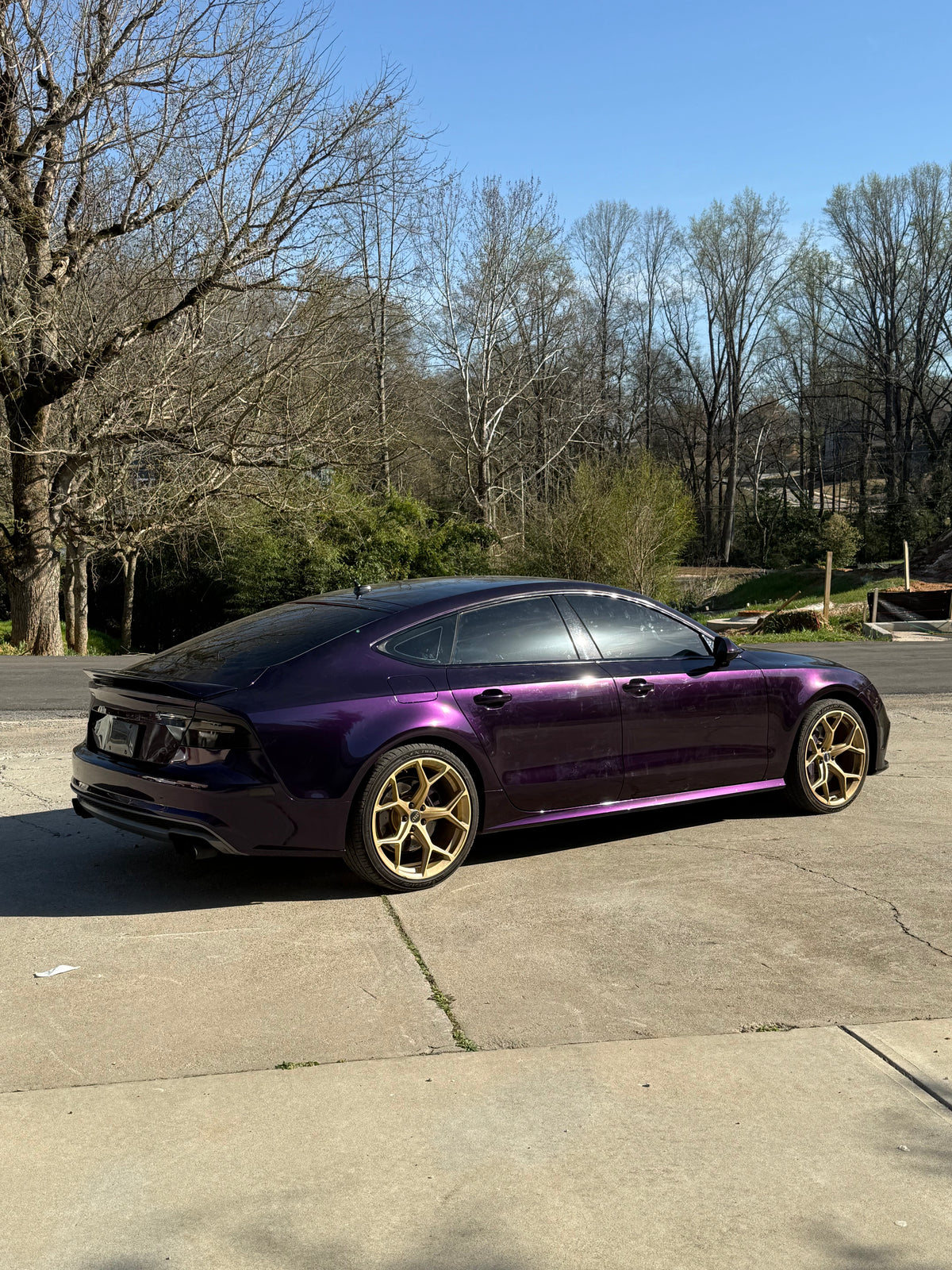 Metallic midnight purple
