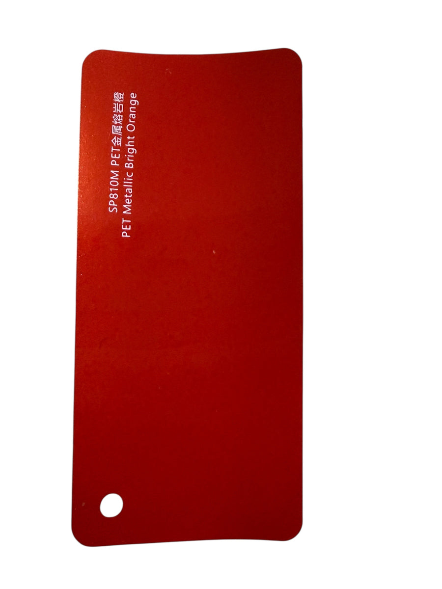 Metallic bright orange