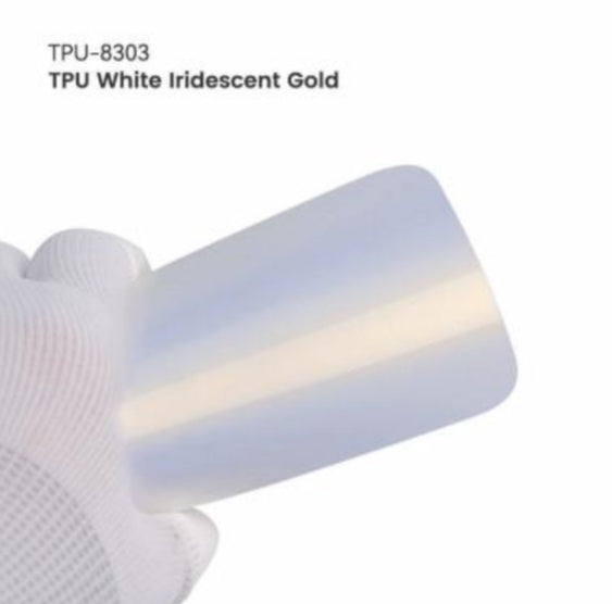 White Iridescent Gold