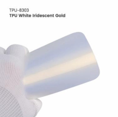 White Iridescent Gold