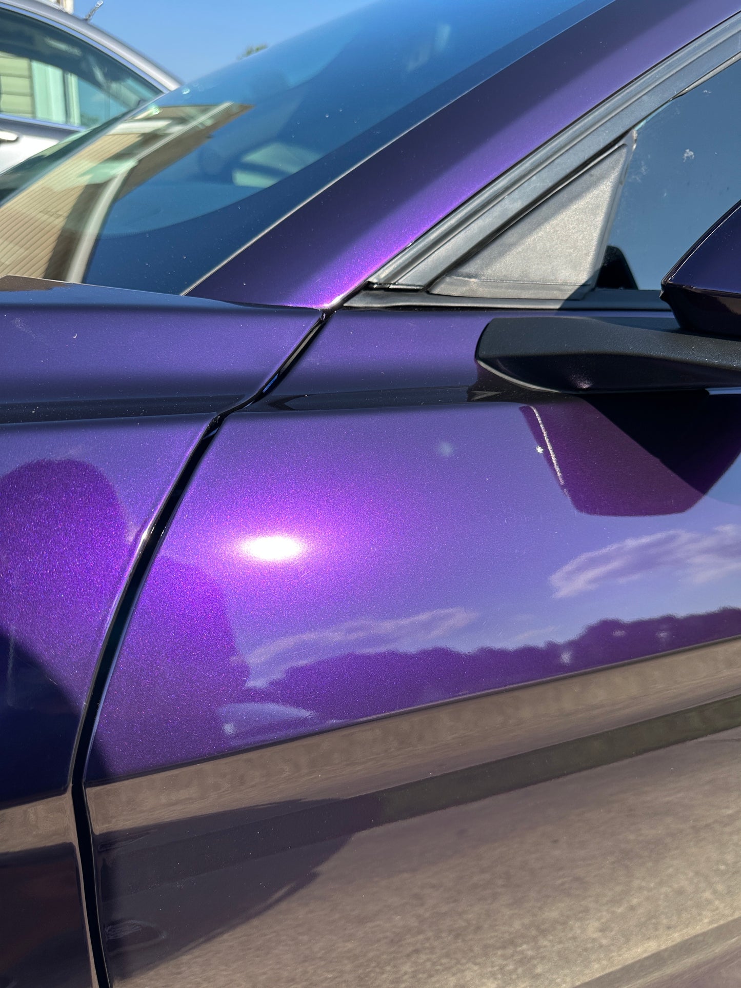 Metallic midnight purple